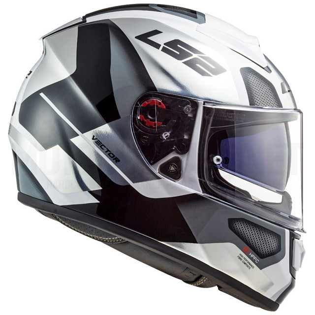 Casco integral LS2 FF397 Vector FT2 Automat Blanco / Titanio ref: A-103973808