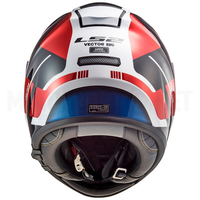 Casco integral LS2 FF397 Vector FT2 Automat Blanco / Rojo ref: A-103973832