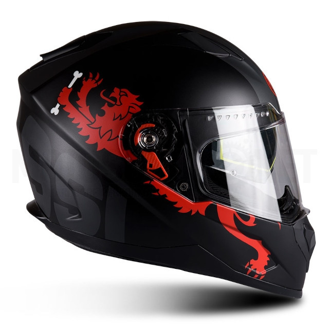 Casco Malossi HM1 Negro / Rojo