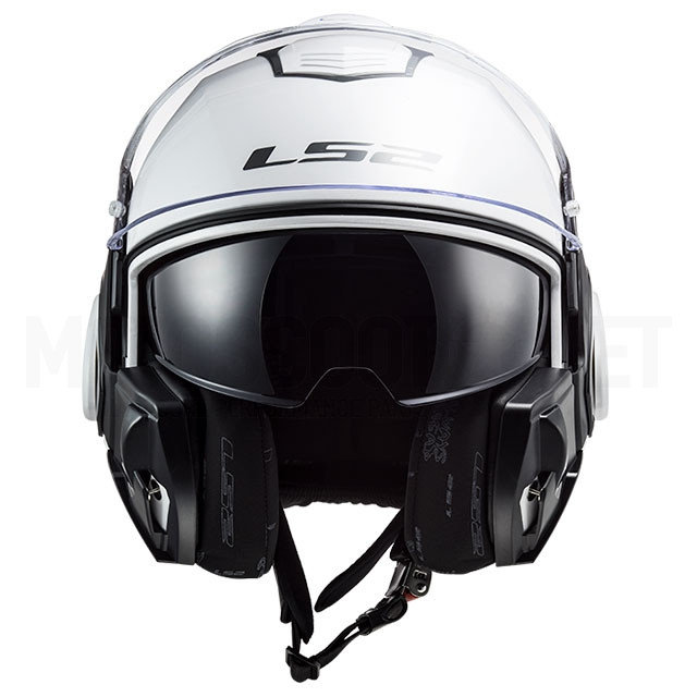 Casque modulaire LS2 FF399 Valiant Single Mono - blanc Sku:A-503991002 /a/-/a-503991002.jpg