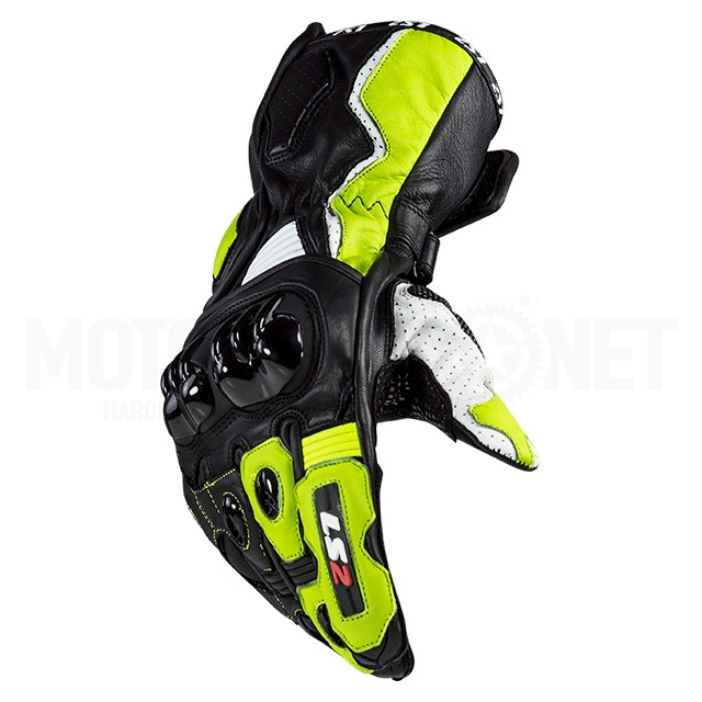 Guantes LS2 Swift Racing Negro / Amarillo Fluor ref: A-70099R0154