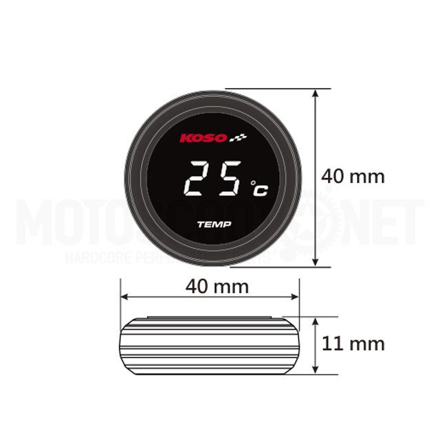 Marcador de temperatura i-GEAR Koso ref: A-BA067