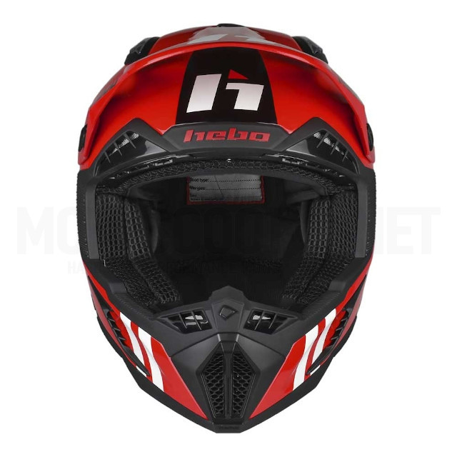 Casco Cross Hebo Heritage Rojo / Negro ref: A-HC0533R