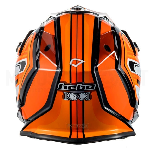 Casco Cross junior Hebo MX Konik naranja ref: A-HC0704