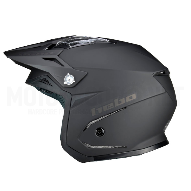 Casco trial Hebo Zone 5 Air MonoColor Negro Mate