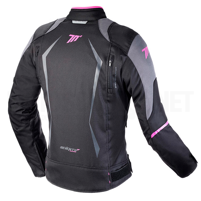 Chaqueta Seventy 70 SD-JR49 Invierno Racing Mujer Negra/Rosa