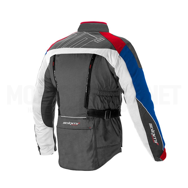 A-SD2304314 Chaqueta Seventy 70 SD-JT43 Invierno Touring Hombre Gris Oscuro/Roja/Azul