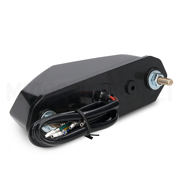 Piloto trasero Universal con intermitentes Black Line LED AllPro ref: AP50RL100.UNI.BK