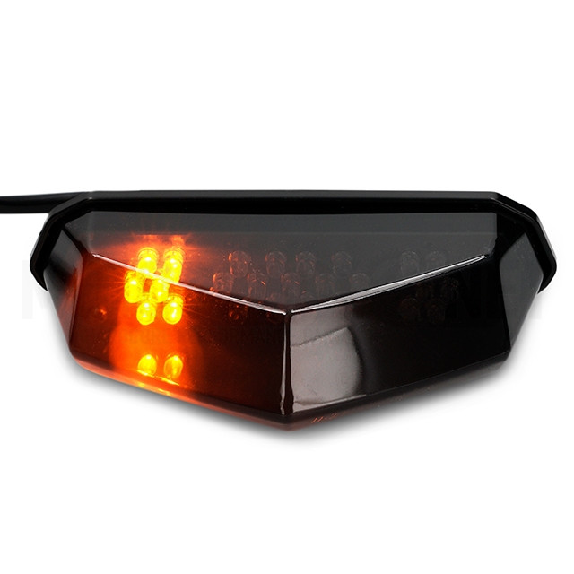 Piloto trasero Universal con intermitentes Black Line LED AllPro ref: AP50RL100.UNI.BK