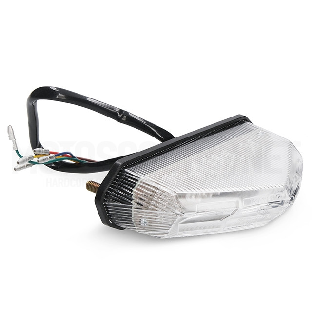 Piloto trasero Universal con intermitentes LED Transparente AllPro ref: AP50RL100.UNI.CE