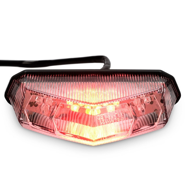 Piloto trasero Universal con intermitentes LED Transparente AllPro ref: AP50RL100.UNI.CE