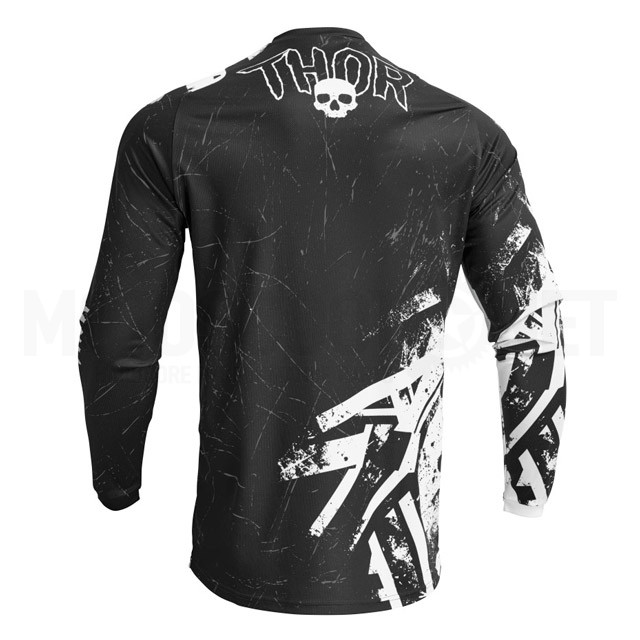 Camiseta Off-Road Infantil Thor Sector Gnar - Negro/Blanco Sku:A-2912-2221 /c/a/camiseta_motocross_infantil_thor_sector_gnar_negro_02.jpg