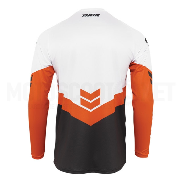 Camiseta Off-Road Infantil Thor Sector Chev Gris/Naranja Sku:A-29122027 /c/a/camiseta_off_road_infantil_thor_sector_chev_charcoal_red_orange_b.jpg