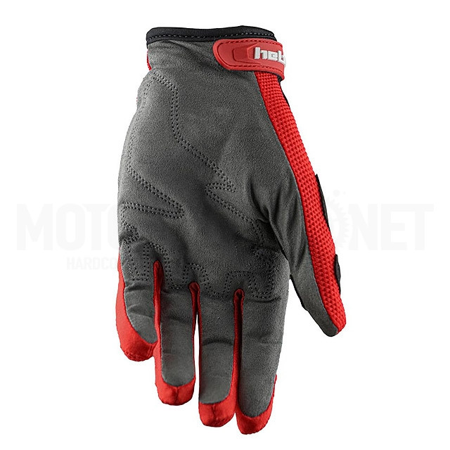 HE1242R  Guantes Enduro Hebo Scratch II Rojo / Negro Palma