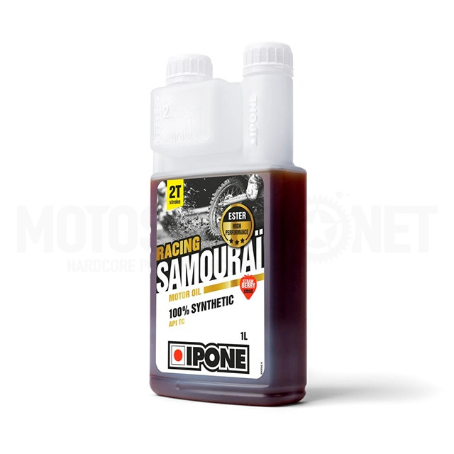 Aceite mezcla 2T 1L Ipone Samouraï Racing Olor Fresa ref: S28480A