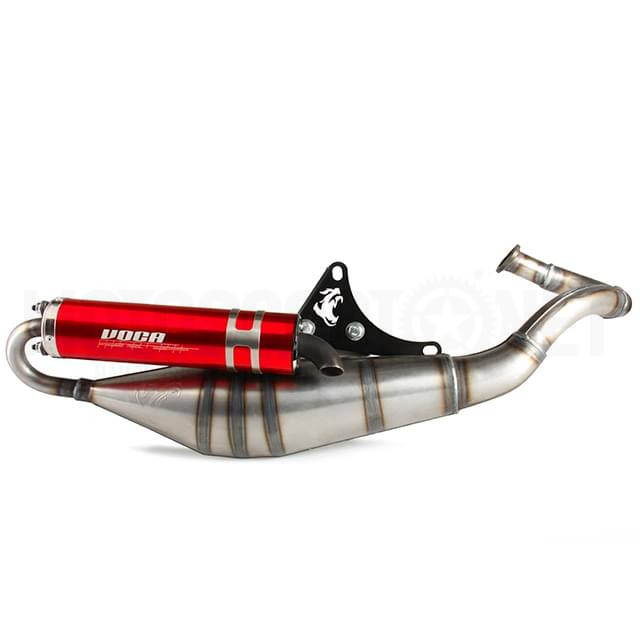 Escape Piaggio Sabotage V2 50/70cc silenciador rojo Voca Racing ref:VCR-RD45140/RE