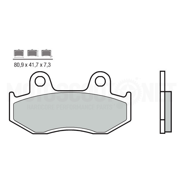 Plaquettes de frein avant Honda SH 125/150 04-08 / PS 125/150 Brembo - Sintered