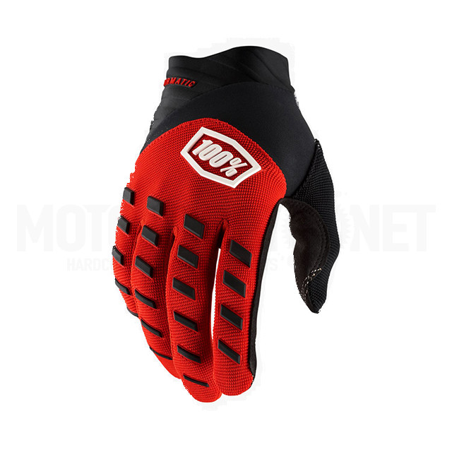 Guantes Motocross 100% AIRMATIC Rojo/Negro 2022