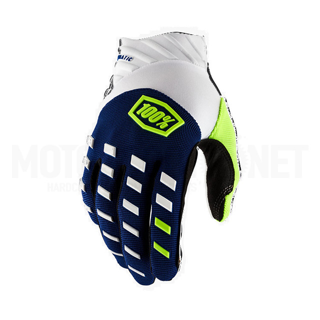 Guantes Motocross 100% AIRMATIC Navy/Blanco 2022