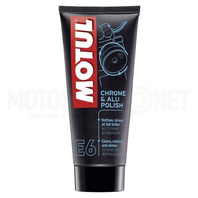 Motul E6 Chrome & Alu Polish, nettoyant chrome et aluminium 100 ml