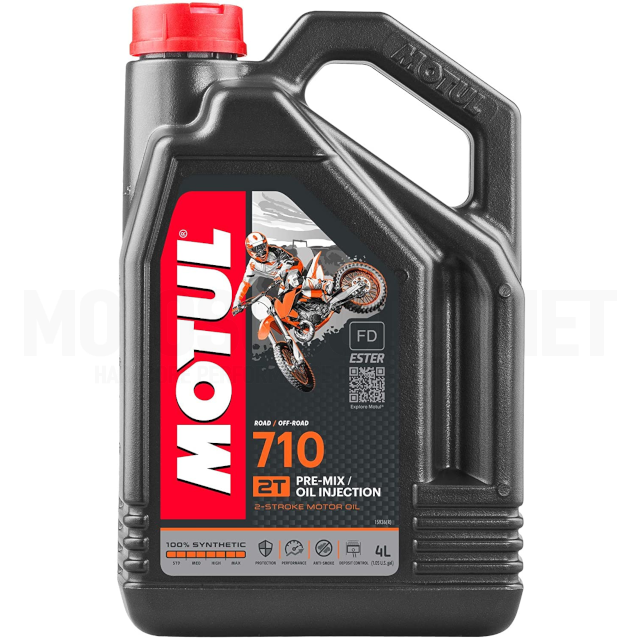 Huile synthétique 2 temps 4L Motul 710