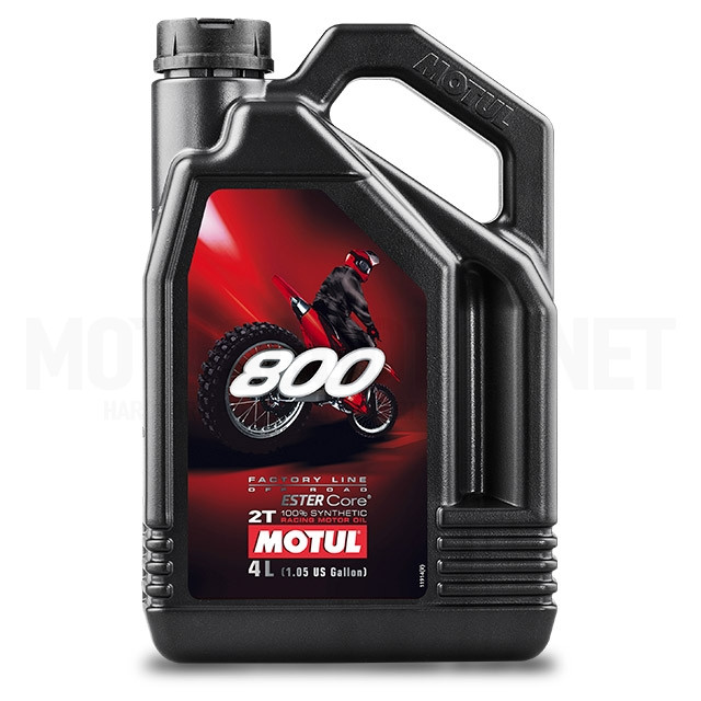 Mélange d'huile Motul 800 Offroad Factory Line 2 temps 4L