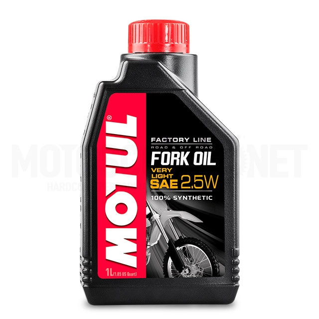 Huile de fourche 2,5W 1L Motul factory line très légère