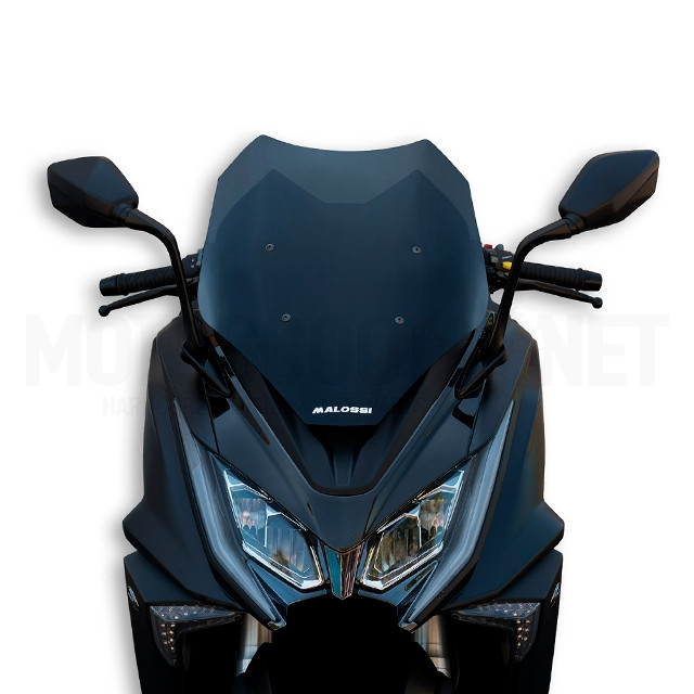 Cúpula Kymco AK 550 >2017 Malossi sport - Negro ahumada oscuro ref: 4517844 