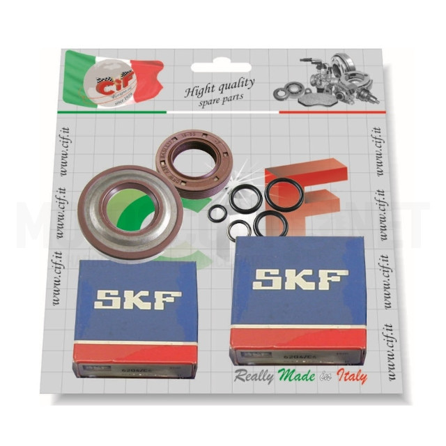 Kit cojinetes y retenes cigüeñal Vespa Primavera/Super/SL CIF  ref: 5170-KTV