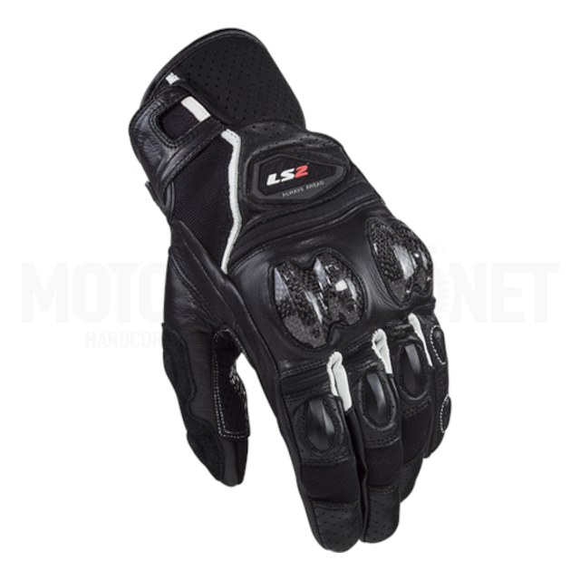 Guantes entretiempo Hombre LS2 Spark 2 - Negro/Blanco