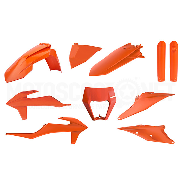 91041 - Kit de plásticos KTM EXC/EXC-F 20-22 Naranja Polisport