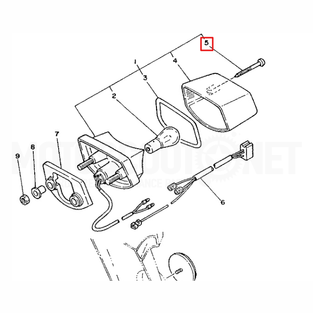 Tornillo tulipa trasera Yamaha DT 125 / TT 250 R / WR-F 250-400-450