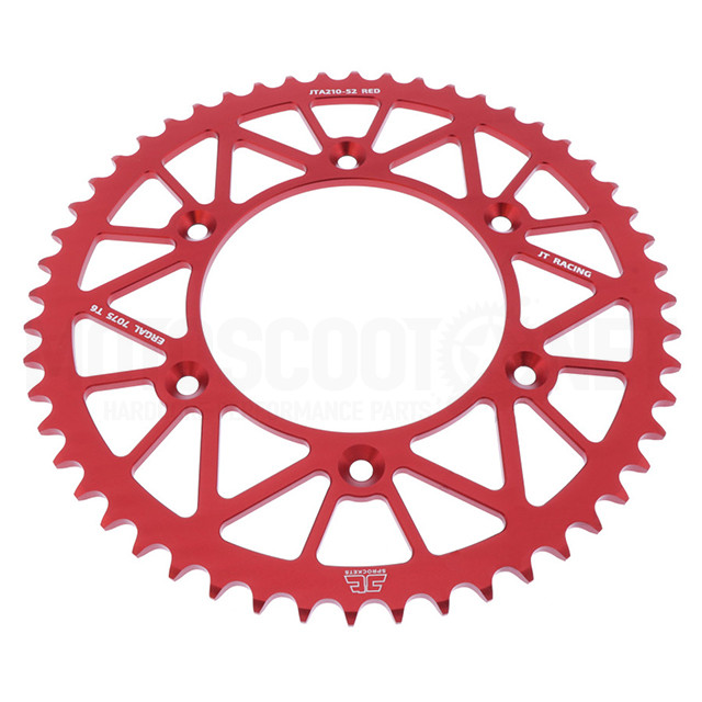 Crown Honda CR 125/250 / CRF 250/450 / Beta Z- 49 Aluminium Red JT Sprockets