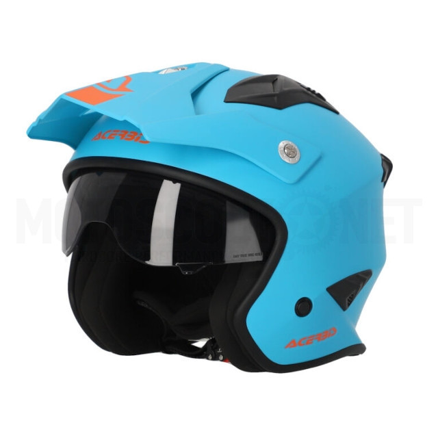 A-0025055.041 Casco Trial Acerbis Jet Aria 2206 Azul 2 Mate