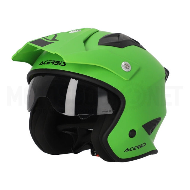 A-0025055.133 Casco Trial Acerbis Jet Aria 2206 Verde 4 Mate 