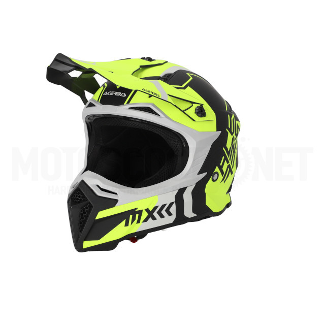 A-0025274.457 Casco Cross Acerbis Profile 5 Negro/Amarillo Fluor