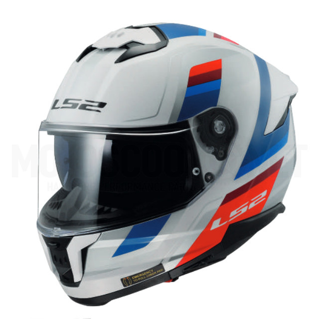 Casco Integral LS2 FF808 Stream II Vintage - Blanco / Azul / Rojo