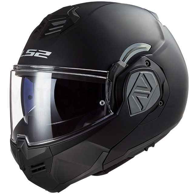 LS2 FF906 Advant Solid Modular Helmet - noir mat