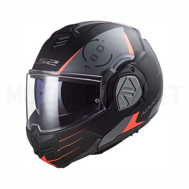 Casco modular LS2 FF906 Advant codex Negro Mate - Titanio 