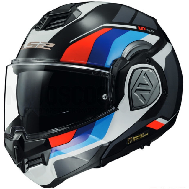 Casco modular LS2 FF906 Advant sport negro / azul / rojo / blanco