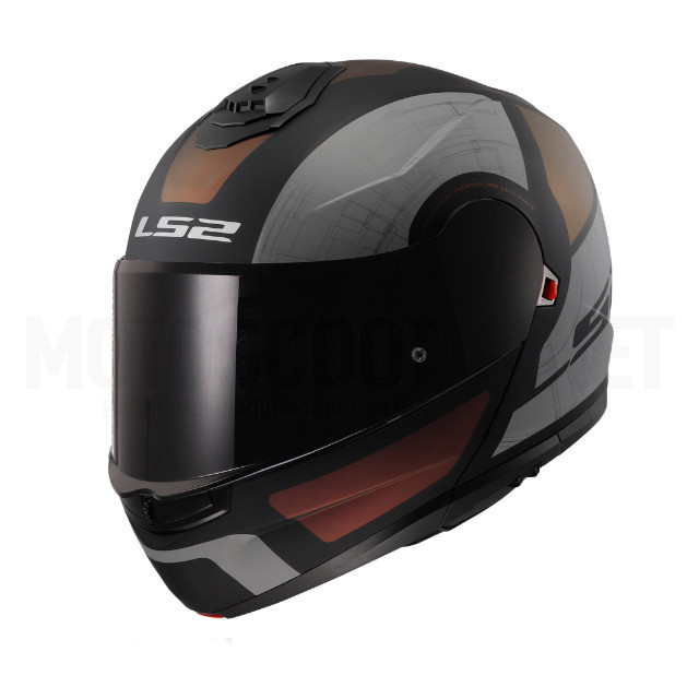 Casco Modular LS2 FF908 Strobe II Monza - Negro Mate / Violeta 