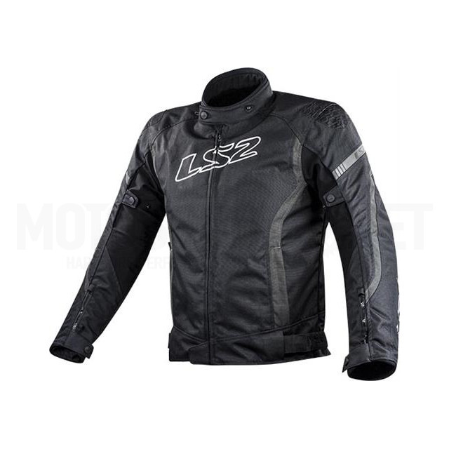 A-64050F0107 Chaqueta LS2 Gate Hombre Negro Gris - Talla S/M/L/XL/XXL/3XL