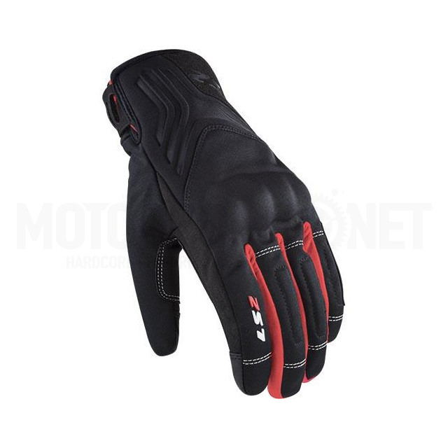 A-70021W0132 Guantes LS2 Jet 2 Hombre Negro/Rojo