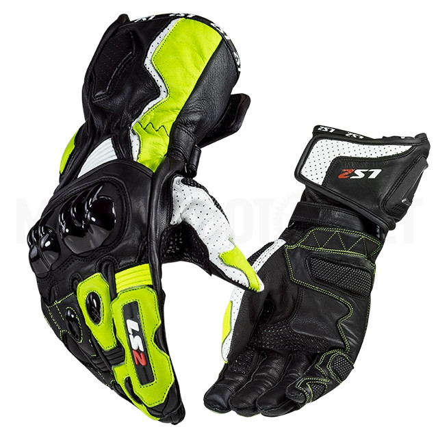 Guantes LS2 Swift Racing Negro / Amarillo Fluor ref: A-70099R0154