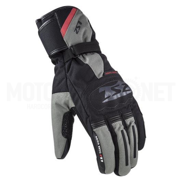 Gants de neige LS2 pour hommes noir-gris