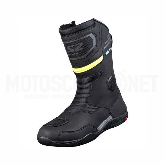 Botas LS2 Goby impermeables Hombre - Negro / Amarillo Fluor