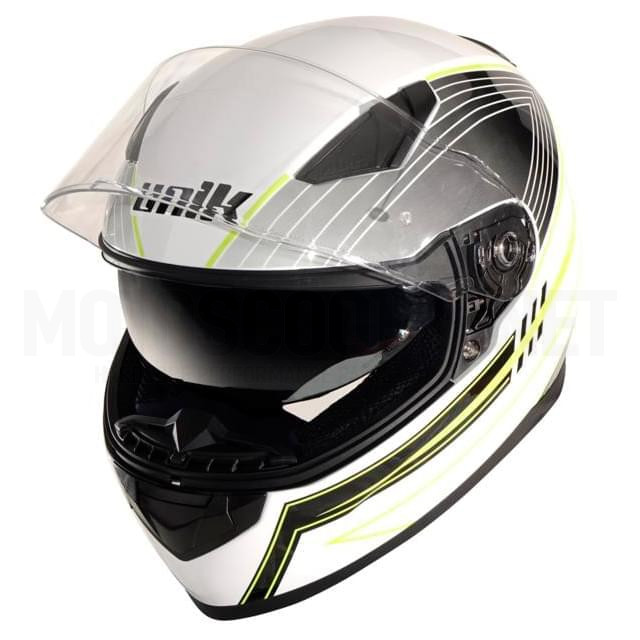 Casque intégral Unik CI-01 Air blanc-noir-jaune