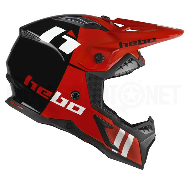 Casco Cross Hebo Heritage Rojo / Negro ref: A-HC0533R