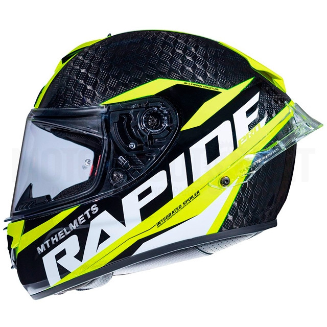 MT Helmets FF104PRO Casque Rapide Pro Carbon C3 - jaune fluo brillant