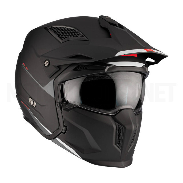 MT Helmets TR902XSV Casque Streetfighter SV Solid A1 - noir mat